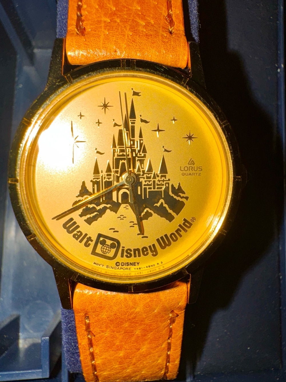 Rare NIB Ladie’s Vintage Disney X Lorus Gold-Tone Cinderella’s Castle Watch